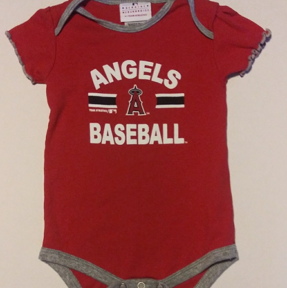 Angels Baseball Infants One Piece Outfit